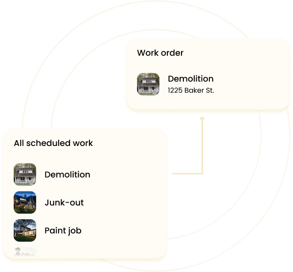 Showcasing the process of filtering homes